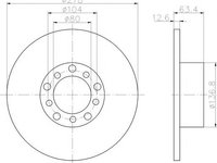 Disc frana MERCEDES-BENZ COUPE (C123), MERCEDES-BENZ KOMBI Break (S123), MERCEDES-BENZ limuzina (W123) - HELLA PAGID 8DD 355 100-071