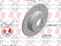 Disc frana MERCEDES-BENZ COUPE (C124), MERCEDES-BENZ limuzina (W124), MERCEDES-BENZ KOMBI Break (S124) - ZIMMERMANN 400.1412.52