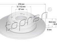 Disc frana MERCEDES-BENZ COUPE C124 TOPRAN 400864