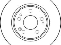 Disc frana MERCEDES-BENZ COUPE C124 TRW DF1581