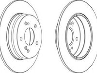 Disc frana MERCEDES-BENZ E-CLASS Break (S124), MERCEDES-BENZ C-CLASS limuzina (W202), MERCEDES-BENZ E-CLASS limuzina (W210) - WAGNER WGR0819-1