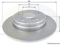 Disc frana MERCEDES-BENZ E-CLASS combi S124 COMLINE ADC1636