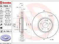 Disc frana MERCEDES-BENZ E-CLASS combi S210 BREMBO 09780811