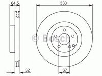 Disc frana MERCEDES-BENZ E-CLASS cupe (C207) - Cod intern: W20270828 - LIVRARE DIN STOC in 24 ore!!!