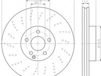 Disc frana MERCEDES-BENZ E-CLASS cupe C207 TEXTAR 92224603