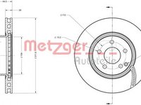 Disc frana MERCEDES-BENZ E-CLASS T-Model S211 METZGER 6110304