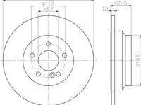 Disc frana MERCEDES-BENZ E-CLASS T-Model S211 TEXTAR 92115405