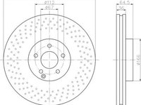 Disc frana MERCEDES-BENZ E-CLASS T-Model S211 TEXTAR 92120305