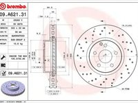 Disc frana MERCEDES-BENZ E-CLASS T-Model S212 BREMBO 09A62131