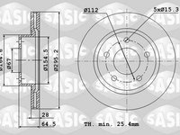 Disc frana MERCEDES-BENZ E-CLASS T-Model S212 SASIC 6106118