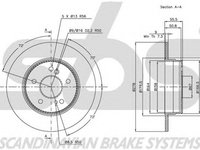 Disc frana MERCEDES-BENZ E-CLASS W124 sbs 1815203326