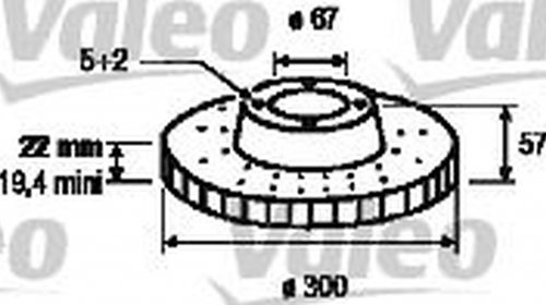 Disc frana MERCEDES-BENZ E-CLASS W124 VALEO 1