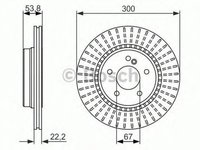 Disc frana MERCEDES-BENZ E-CLASS W210 BOSCH 0986479653