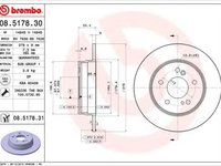 Disc frana MERCEDES-BENZ E-CLASS W210 BREMBO 08517830