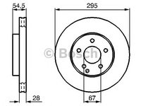 Disc frana MERCEDES-BENZ E-CLASS (W210) - Cod intern: W20270666 - LIVRARE DIN STOC in 24 ore!!!