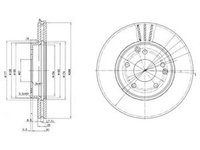 Disc frana MERCEDES-BENZ E-CLASS W210 DELPHI BG3240