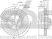 Disc frana MERCEDES-BENZ E-CLASS W210 sbs 1815203343