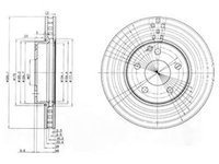 Disc frana MERCEDES-BENZ E-CLASS W211 DELPHI BG3755