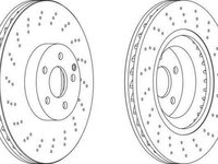 Disc frana MERCEDES-BENZ E-CLASS W211 FERODO DDF1639C-1