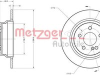 Disc frana MERCEDES-BENZ E-CLASS W211 METZGER 6110274