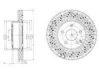 Disc frana MERCEDES-BENZ E-CLASS W212 DELPHI BG4142