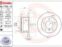 Disc frana MERCEDES-BENZ G-CLASS Cabrio W463 BREMBO 08772510