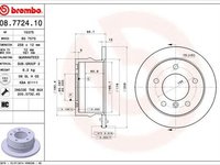 Disc frana MERCEDES-BENZ G-CLASS Cabrio W463 BREMBO 08772410