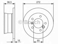 Disc frana MERCEDES-BENZ G-CLASS Cabrio W463 BOSCH 0 986 478 433