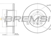 Disc frana MERCEDES-BENZ G-CLASS Cabrio W463 BREMSI DBA250S