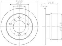 Disc frana MERCEDES-BENZ G-CLASS (W460), MERCEDES-BENZ G-CLASS (W463), MERCEDES-BENZ SPRINTER 2-t platou / sasiu (901, 902) - MINTEX MDC1074