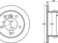 Disc frana MERCEDES-BENZ G-CLASS (W460), MERCEDES-BENZ G-CLASS (W463), MERCEDES-BENZ SPRINTER 2-t platou / sasiu (901, 902) - JURID 569120J