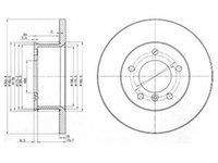 Disc frana MERCEDES-BENZ G-CLASS W463 DELPHI BG2556