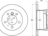 Disc frana MERCEDES-BENZ G-CLASS (W463), MERCEDES-BENZ SPRINTER 3-t bus (903), VW LT Mk II bus (2DB, 2DE, 2DK) - JURID 569121J