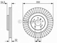 Disc frana MERCEDES-BENZ GL-CLASS X164 BOSCH 0 986 479 329