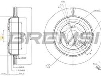 Disc frana MERCEDES-BENZ GL-CLASS X164 BREMSI DBB531V