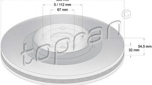 Disc frana MERCEDES-BENZ GL-CLASS X164 TOPRAN