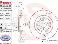 Disc frana MERCEDES-BENZ GL-CLASS X166 BREMBO 09A95811