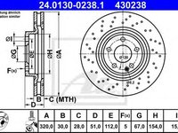 Disc frana MERCEDES-BENZ GLA-CLASS (X156) - OEM - MAXGEAR: 19-4692 - LIVRARE DIN STOC in 24 ore!!!