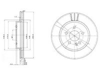 Disc frana MERCEDES-BENZ M-CLASS W163 DELPHI BG3397