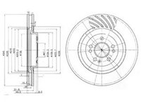 Disc frana MERCEDES-BENZ M-CLASS W163 DELPHI BG9759