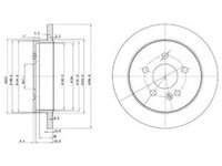 Disc frana MERCEDES-BENZ M-CLASS W163 DELPHI BG3398