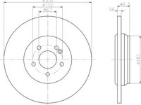 Disc frana MERCEDES-BENZ M-CLASS (W163) - MINTEX MDC1544