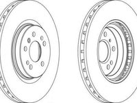 Disc frana MERCEDES-BENZ M-CLASS W164 FERODO DDF1533C-1