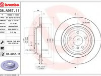 Disc frana MERCEDES-BENZ M-CLASS (W166) (2011 - 2020) BREMBO 08.A957.11