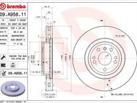 Disc frana MERCEDES-BENZ M-CLASS W166 BREMBO 09A95611