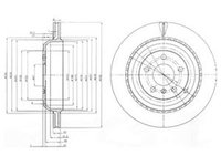 Disc frana MERCEDES-BENZ R-CLASS W251 V251 DELPHI BG4030