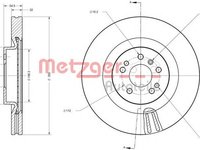 Disc frana MERCEDES-BENZ R-CLASS W251 V251 METZGER 6110635