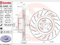 Disc frana MERCEDES-BENZ S-CLASS cupe C215 BREMBO 09946311