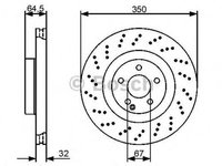 Disc frana MERCEDES-BENZ S-CLASS cupe C216 BOSCH 0986479412