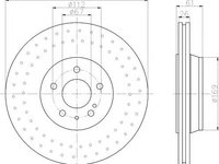 Disc frana MERCEDES-BENZ S-CLASS limuzina (W220), MERCEDES-BENZ CL-CLASS cupe (C215) - MINTEX MDC1668